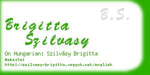 brigitta szilvasy business card