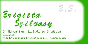 brigitta szilvasy business card